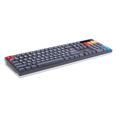 Ticktype DP104 Mecha Grey full-size mechanical keyboard angled front view 