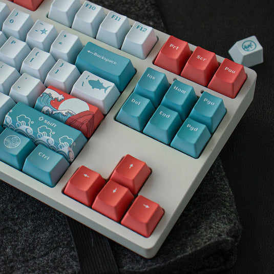 Ukiyo-e Coral Sea - PBT 110 Keycap Set