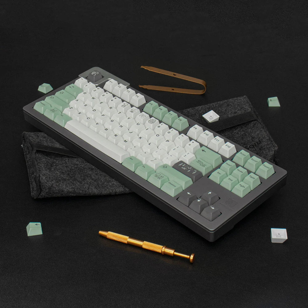 November Fog – 136-Key Cherry Profile PBT ANSI/ISO Keycap Set