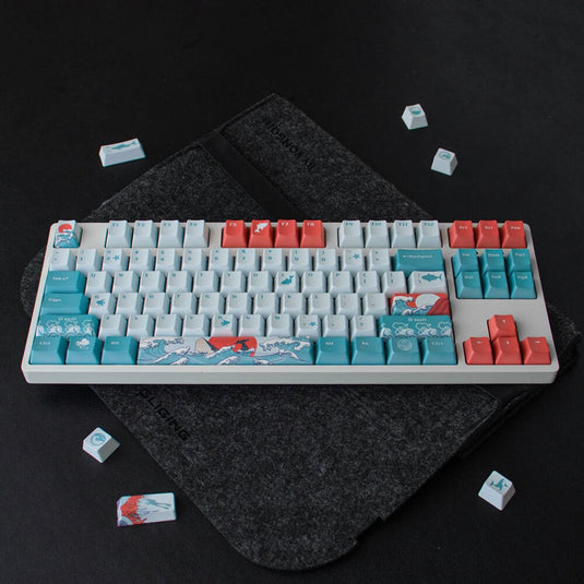 Ukiyo-e Coral Sea - PBT 110 Keycap Set