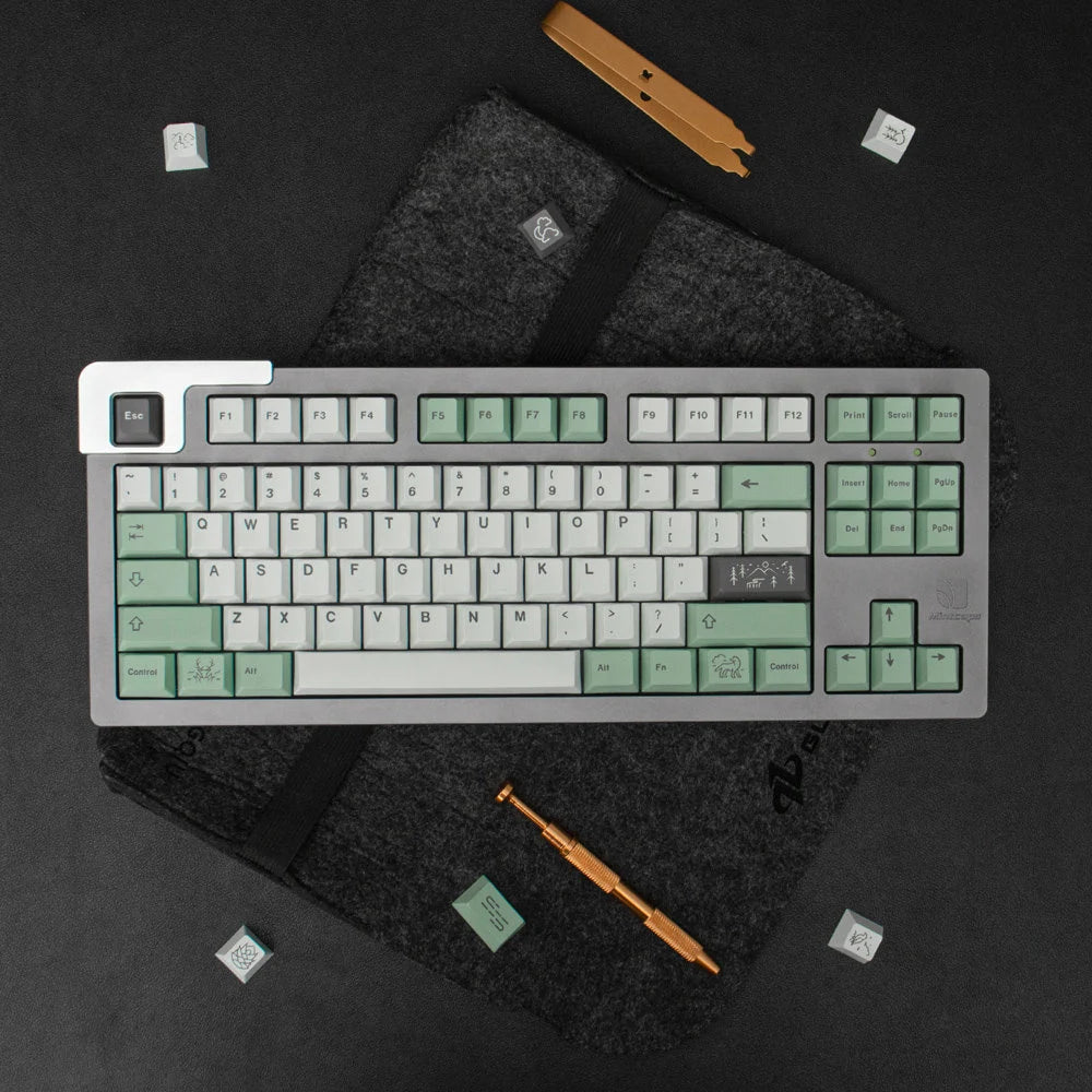 November Fog – 136-Key Cherry Profile PBT ANSI/ISO Keycap Set