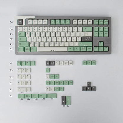 November Fog – 136-Key Cherry Profile PBT ANSI/ISO Keycap Set