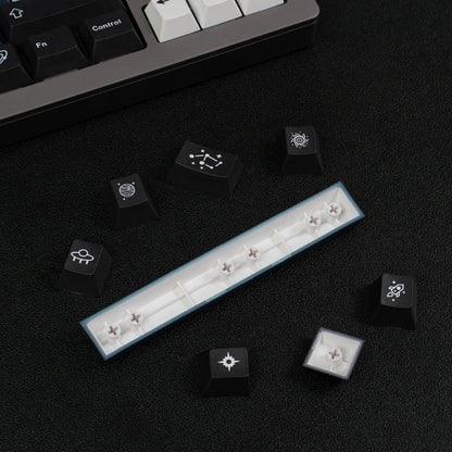 Galaxy – 136-Key Cherry Profile PBT ANSI/ISO Keycap Set