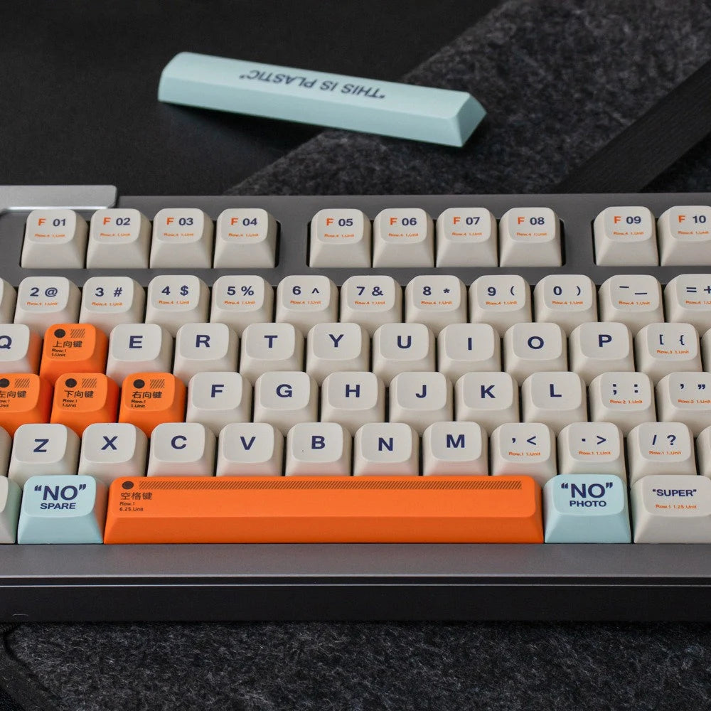 Esto es plástico: Juego de teclas PBT ANSI de perfil XDA de 134 teclas