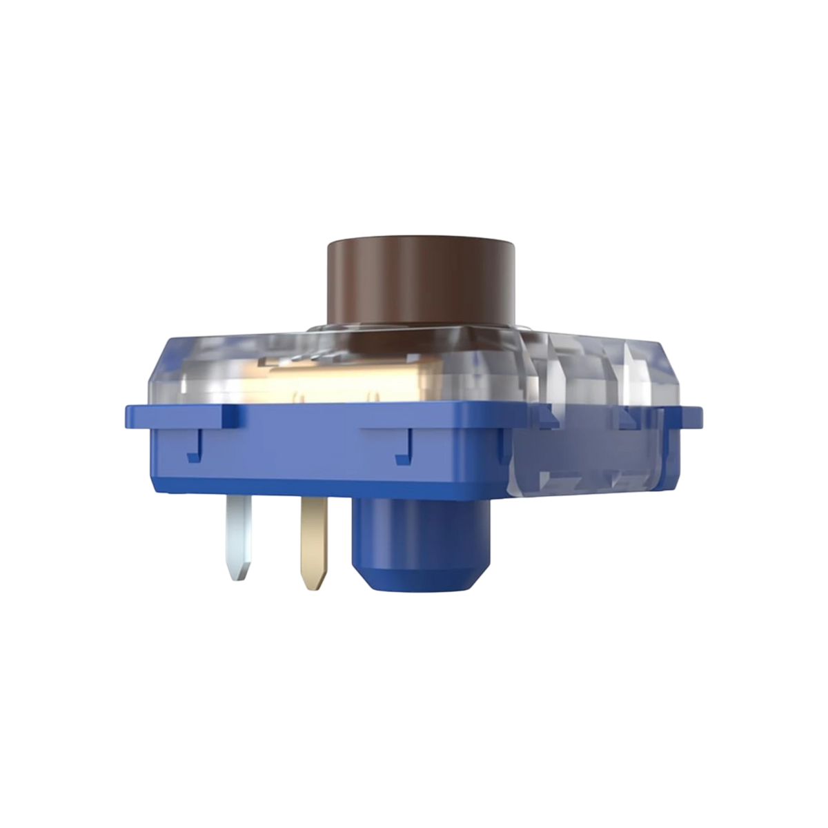 OZO Keyboards Kailh Deep Sea silent low-profile mechanical switch with blue housing and brown stem