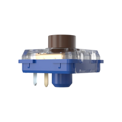 OZO Keyboards Kailh Deep Sea silent low-profile mechanical switch with blue housing and brown stem