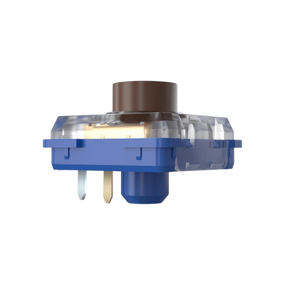 OZO Keyboards Kailh Deep Sea silent low-profile mechanical switch with blue housing and brown stem