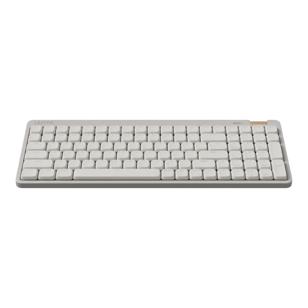 Lofree Flow Lite100 marble grey low-profile mechanical keyboard front view #colour_marble