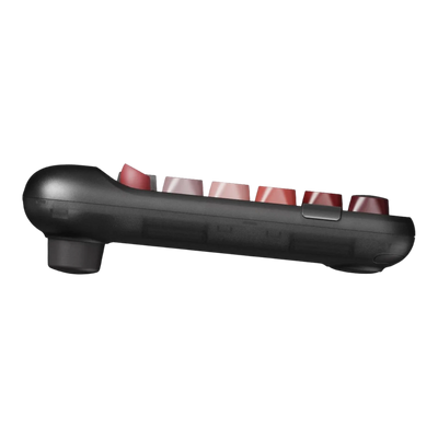 Lofree Lipstick black mechanical keyboard side profile 