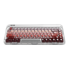 Lofree Lipstick silver mechanical keyboard front view #color_silver