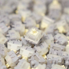 OZO Keyboards SU LAB Moonlight silent tactile mechanical keyboard switches with grey housing and cream stems