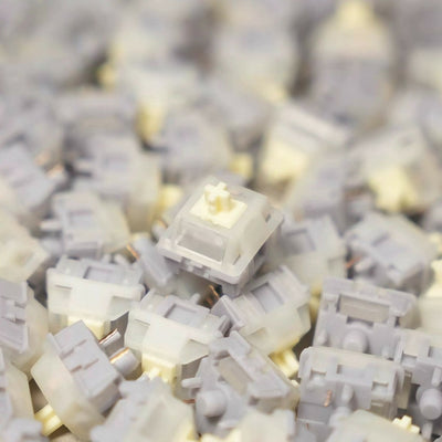 OZO Keyboards SU LAB Moonlight silent tactile mechanical keyboard switches with grey housing and cream stems