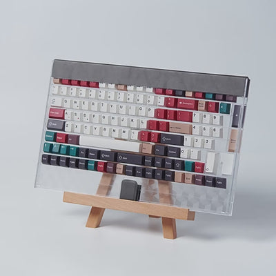 Caja de almacenamiento de teclas para teclado mecánico transparente