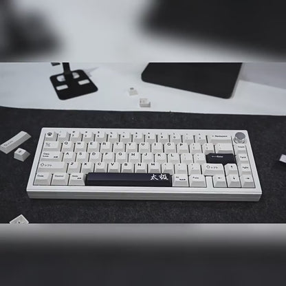 Minimalist Tai Chi English – 144-Key Cherry Profile ANSI Keycap Set
