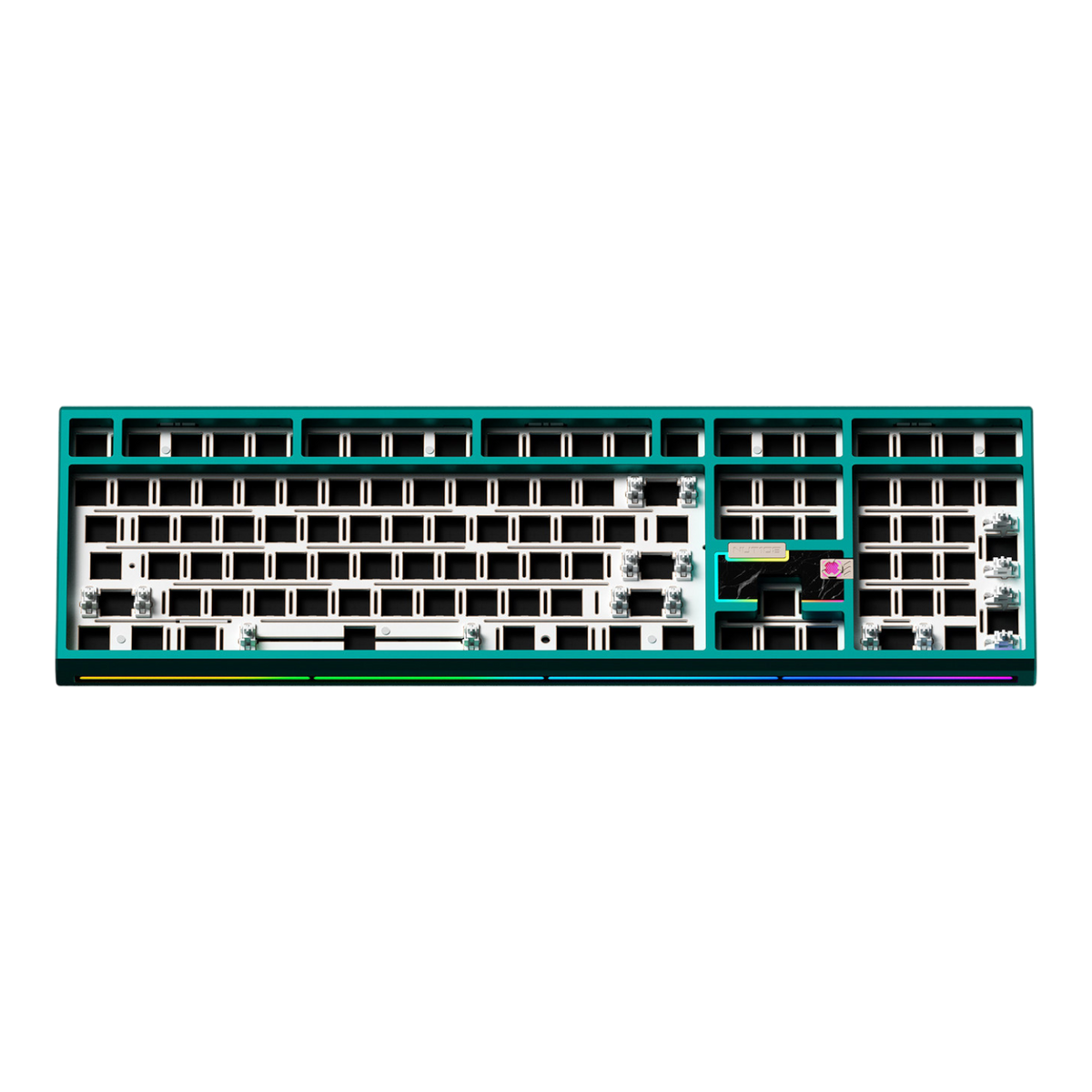 メカニカルキーボード Weikav NUT108 フルサイズ (ベアボーン) Weikav - NUT108 Full-Size Aluminium Wireless Mechanical Keyboard
