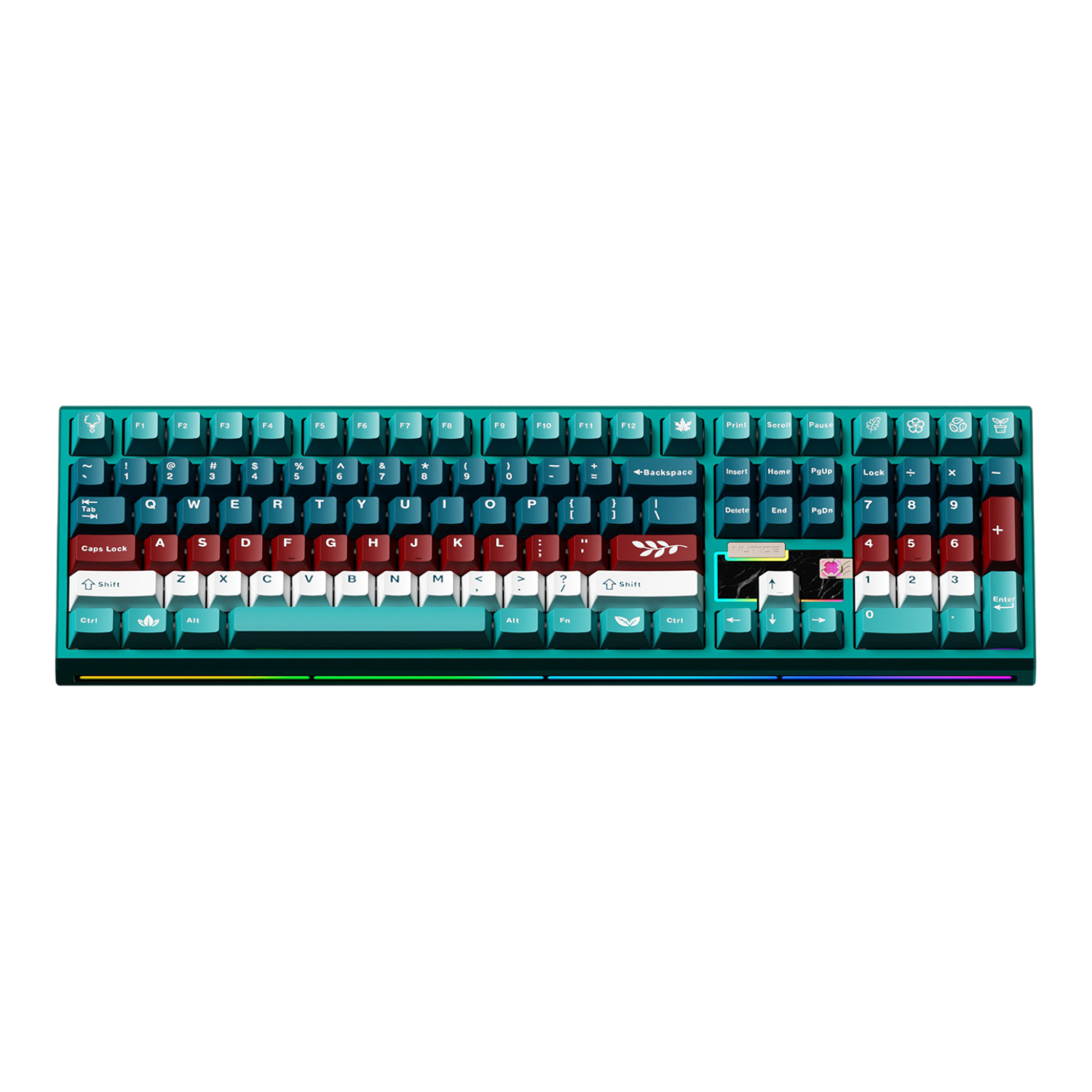 Weikav - NUT108 Mechanische kabellose Full-Size-Tastatur aus Aluminium