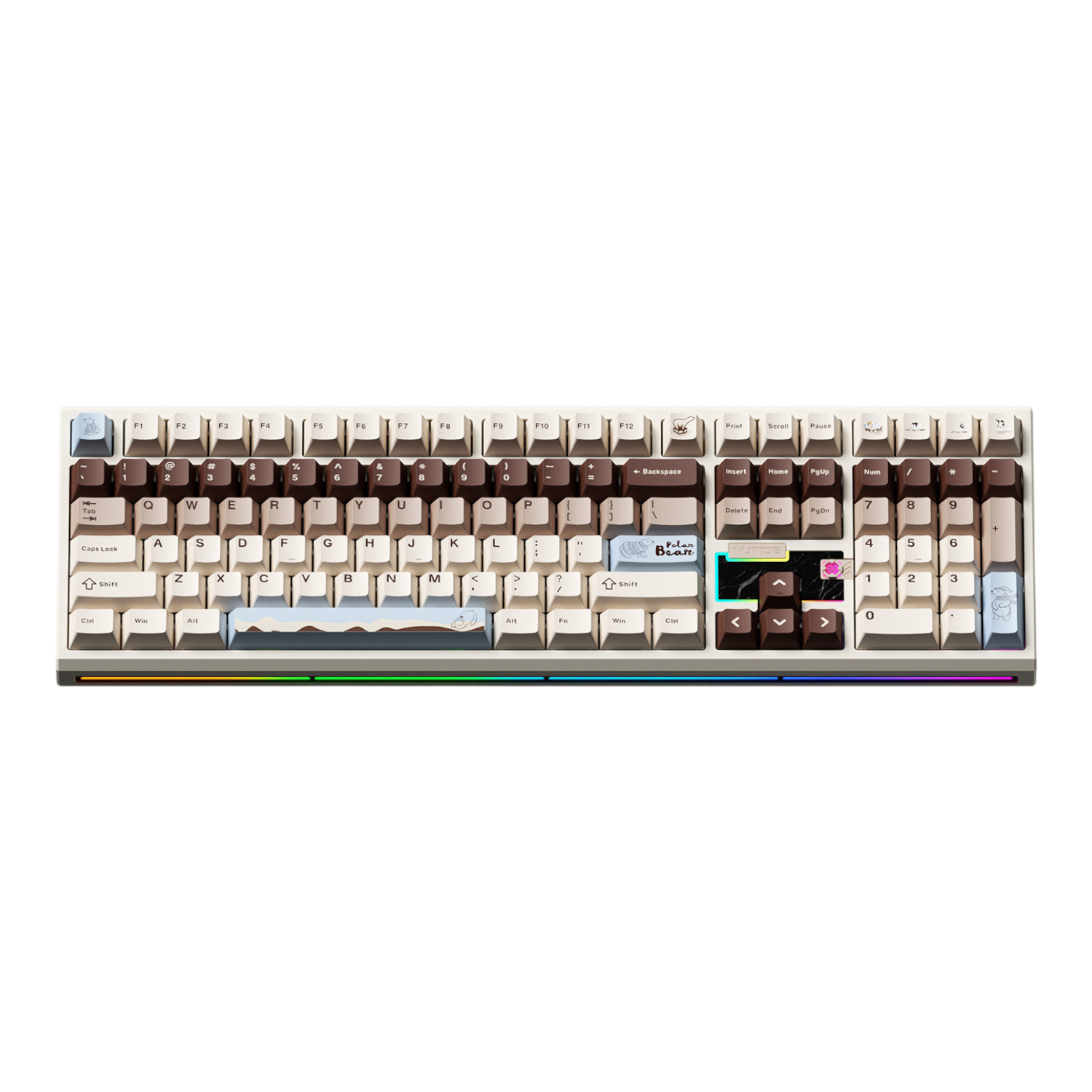 Weikav - NUT108 Mechanische kabellose Full-Size-Tastatur aus Aluminium