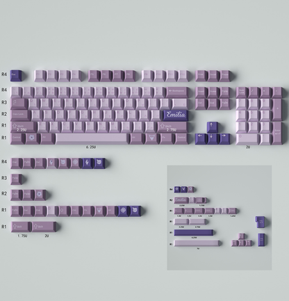 Frost Witch 129-Key Cherry Profile PBT ANSI/ISO Keycap Set