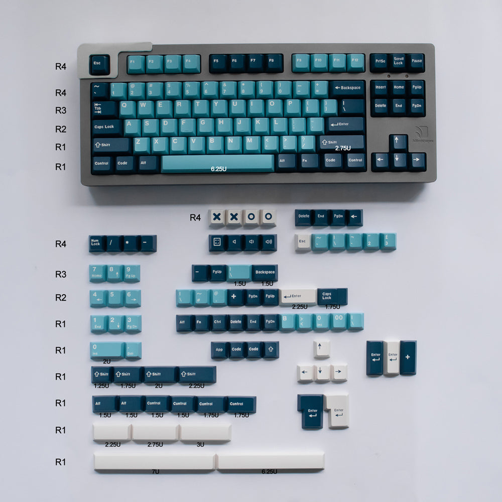 MANTA – 173-Key ABS Cherry Profile ANSI/ISO Keycap Set