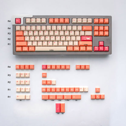 ORANGE BOI – 136-Tasten Cherry Profile ANSI-Tastenkappen-Set
